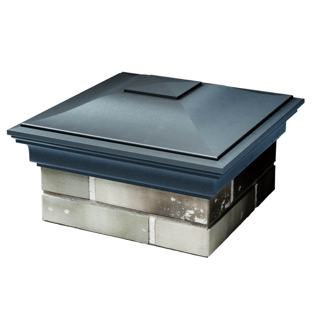 Колпак Zking Монблан Серый на столб 1.5х1.5 кирпича (385х385мм) в Калуге фото