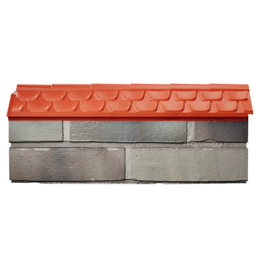 Парапет Zking Эльбрус Красный с посадкой на 0.5 кирпича (130мм) в Калуге фото
