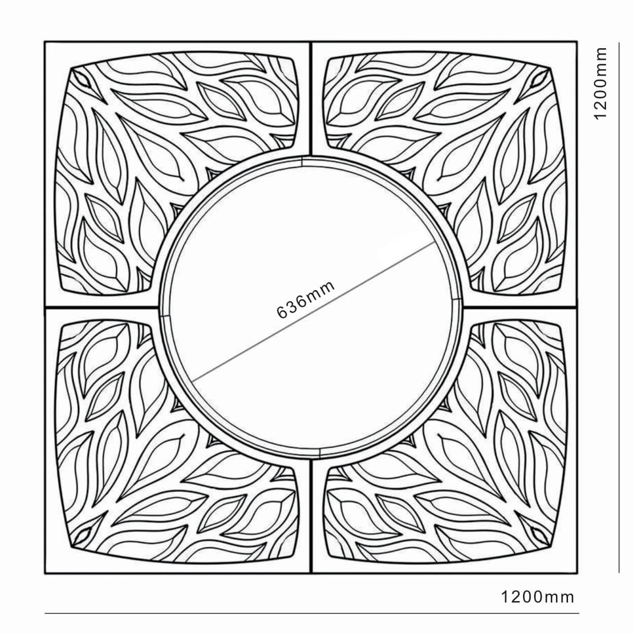 Приствольная решетка для дерева ZKING CRUST 1.2х1.2м Черная в Калуге фото