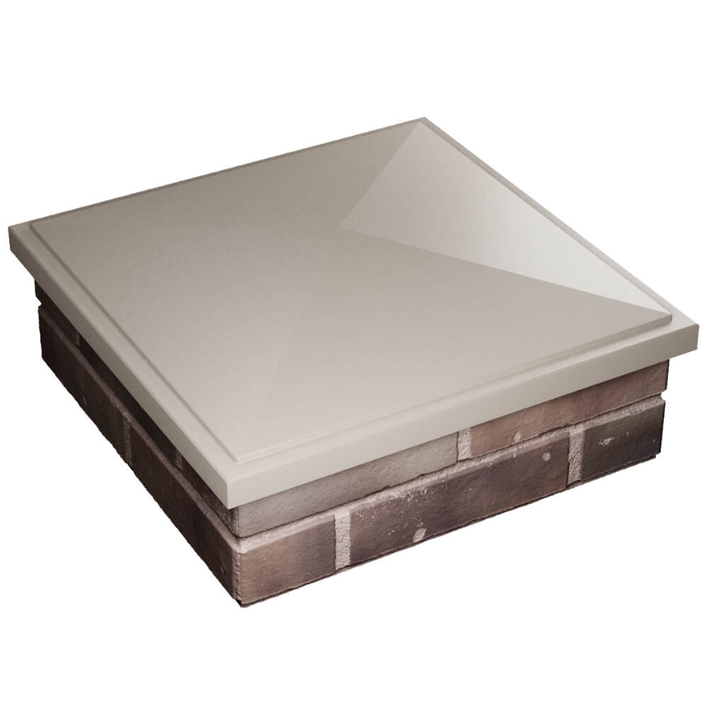 Колпак Zking БонаМоно Бежевый на столб 2х2 кирпича (515х515, 530х530мм) в Калуге фото