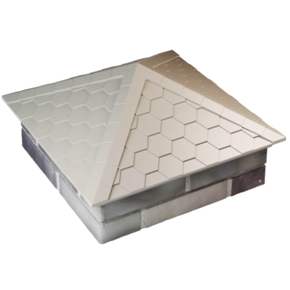 Колпак Zking Эверест Бежевый на столб 2х2 кирпича (535х535мм) Калуга фото