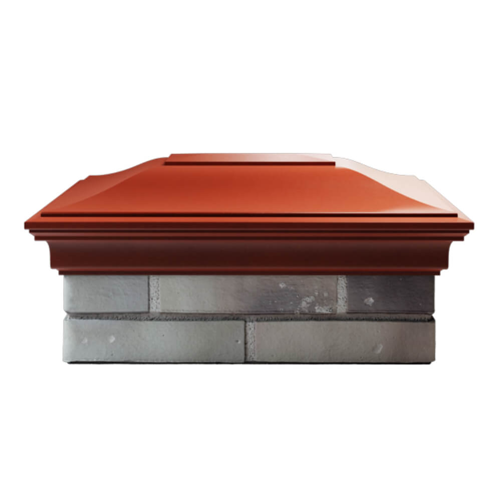 Колпак Zking Монблан Красный на столб 2х1.5 кирпича (515х385мм) в Калуге фото
