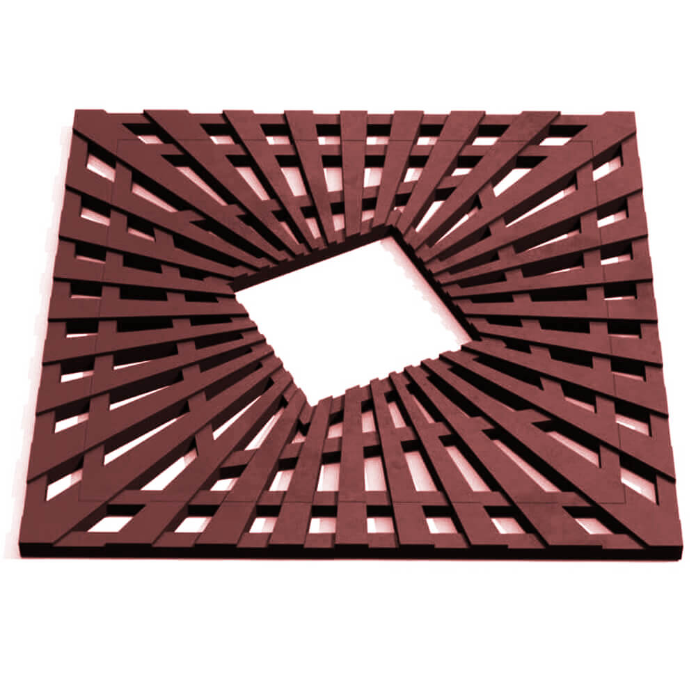 Приствольная решетка для дерева ZKING ATMOSPHERE 1.2х1.2м Коричневая Калуга фото