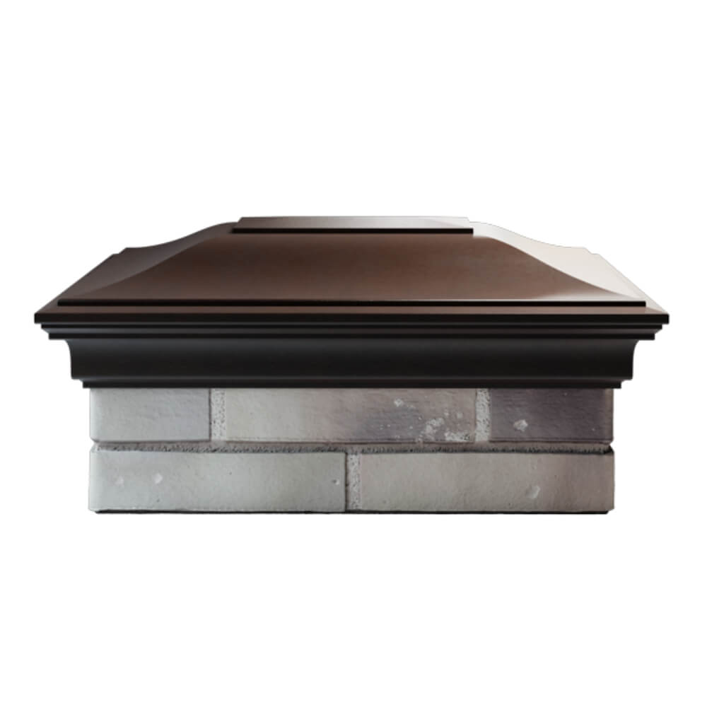 Колпак Zking Монблан Коричневый на столб 2х1.5 кирпича (515х385мм) в Калуге фото