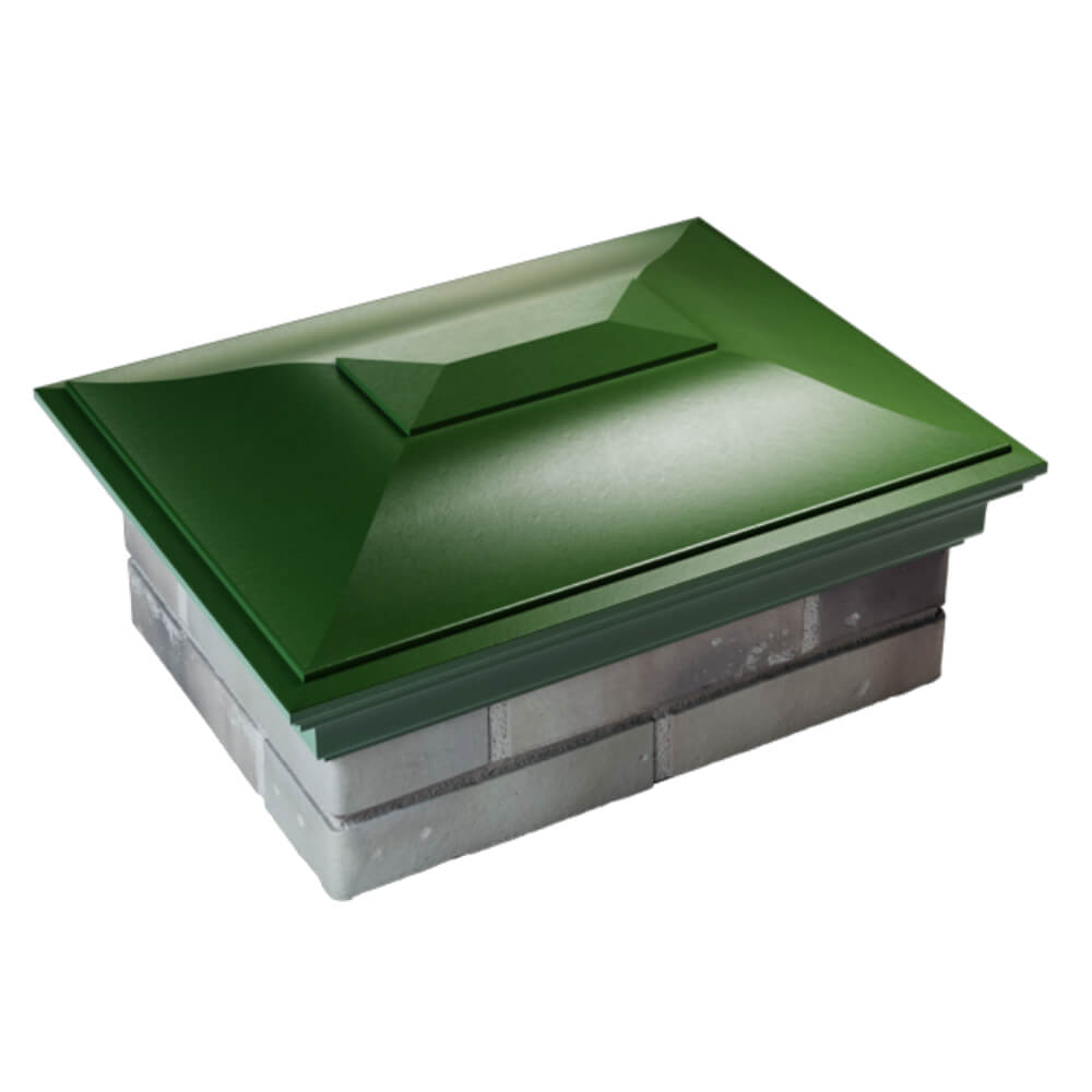 Колпак Zking Монблан Зеленый на столб 2х1.5 кирпича (515х385мм) Калуга фото