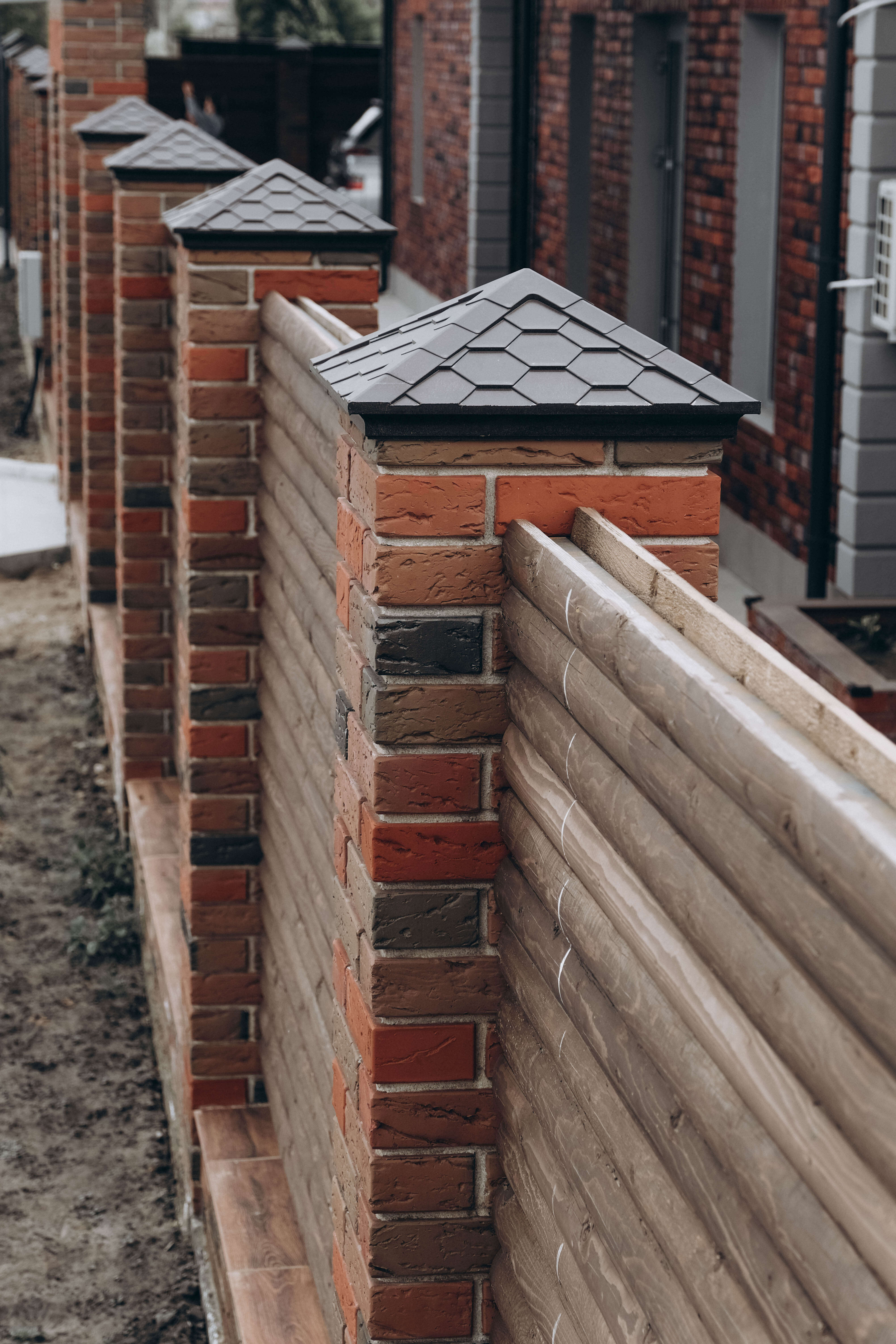 Колпак Zking Эверест Коричневый на столб 1.5х1.5 кирпича (390х390мм) в Калуге фото