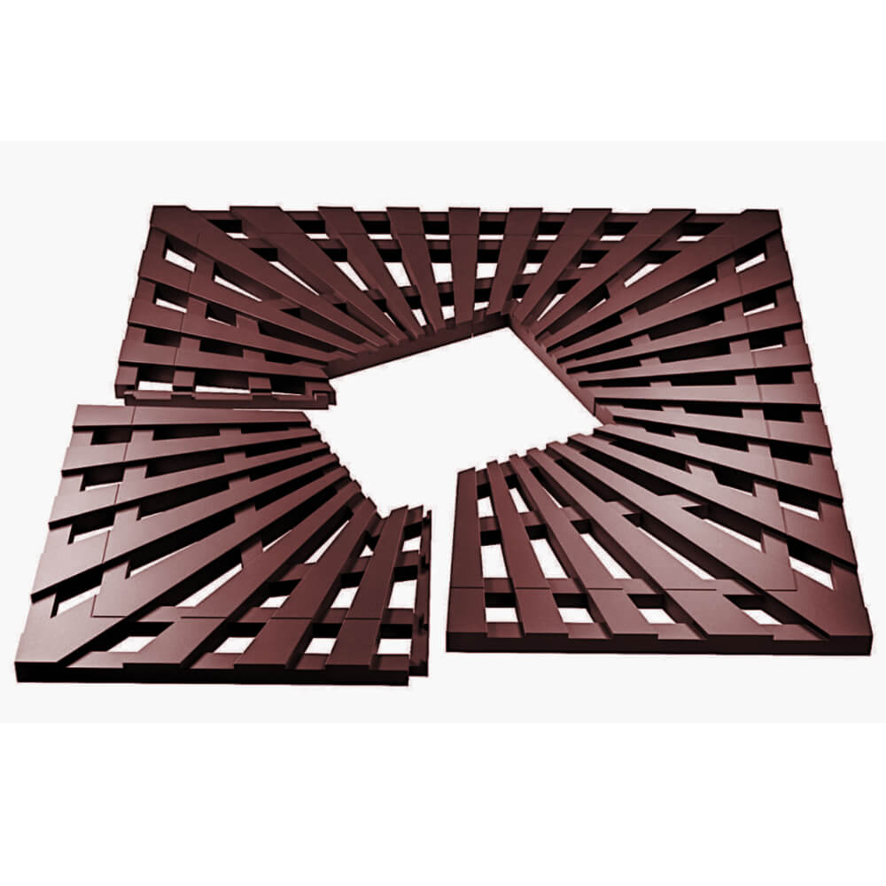 Приствольная решетка для дерева ZKING ATMOSPHERE 1.2х1.2м Коричневая в Калуге фото