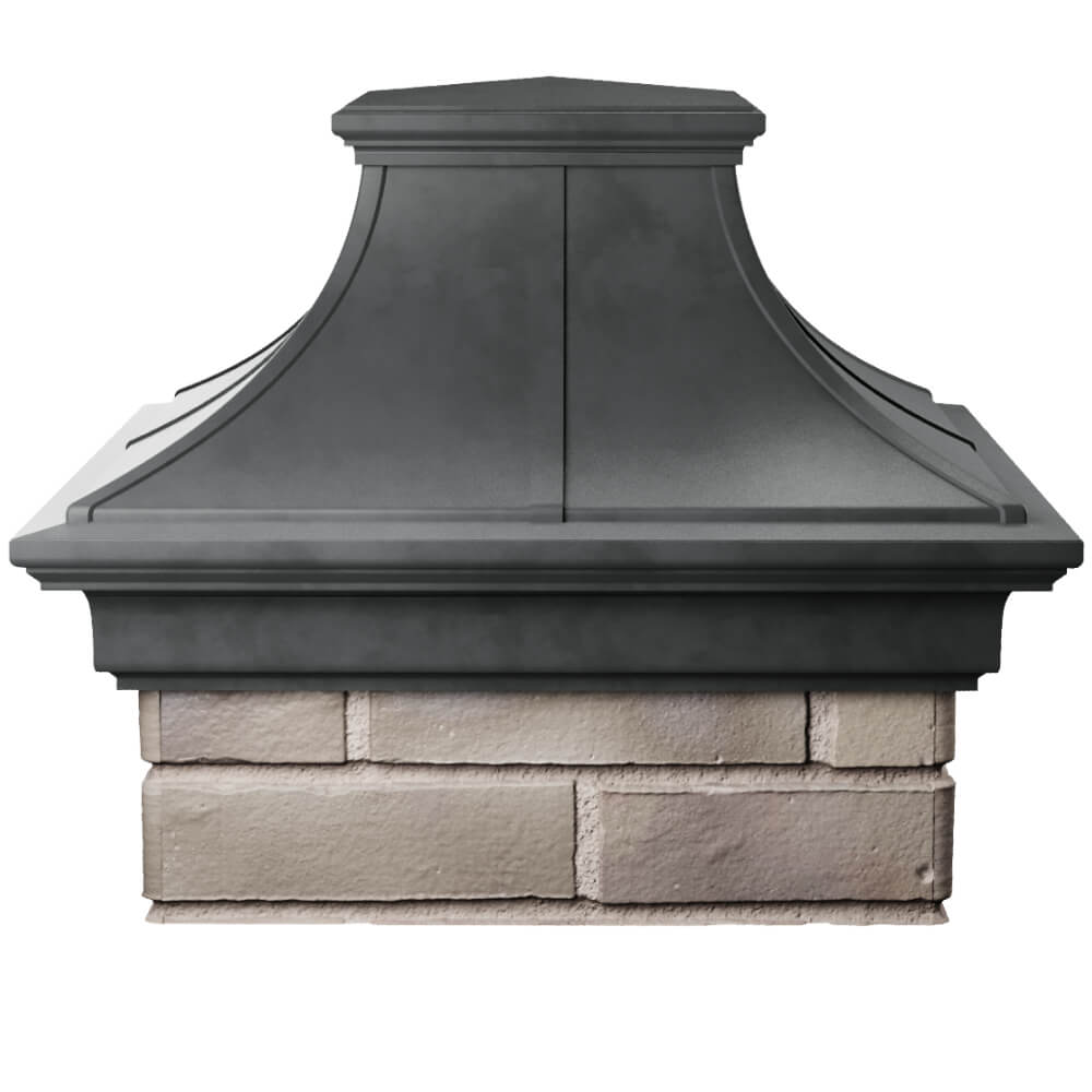 Колпак Zking Монблан Премиум Серый на столб 1.5х1.5 кирпича (385х385мм) Калуга фото