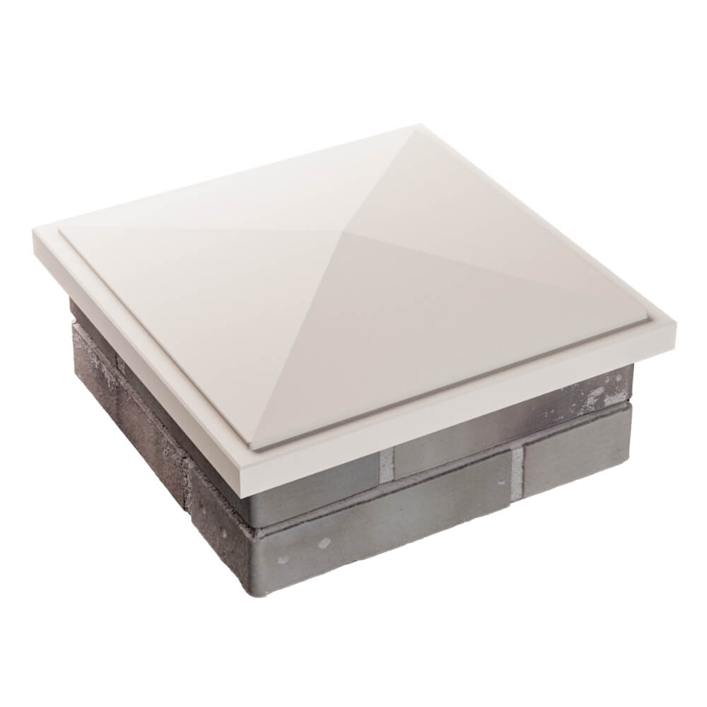 Колпак Zking БонаМоно Бежевый на столб 1.5х1.5 кирпича (385х385, 400х400мм) в Калуге фото