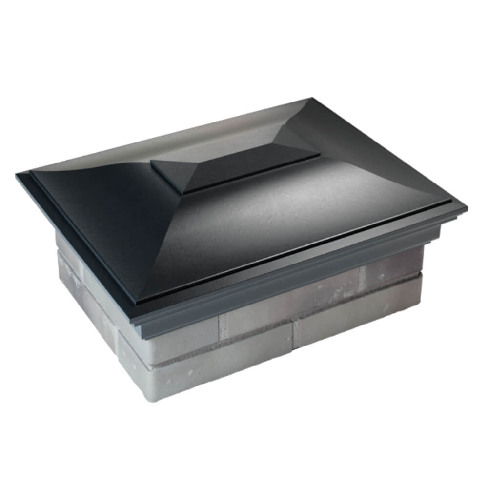 Колпак Zking Монблан Черный на столб 2х1.5 кирпича (515х385мм) Калуга фото