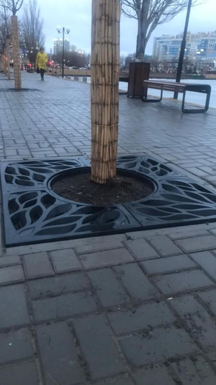 Приствольная решетка для дерева ZKING CRUST 1.2х1.2м Черная в Калуге фото