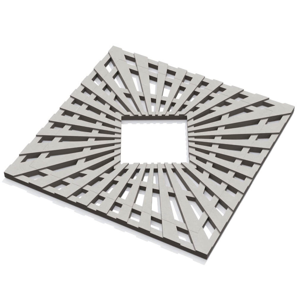 Приствольная решетка для дерева ZKING ATMOSPHERE 1.2х1.2м Бежевая в Калуге фото