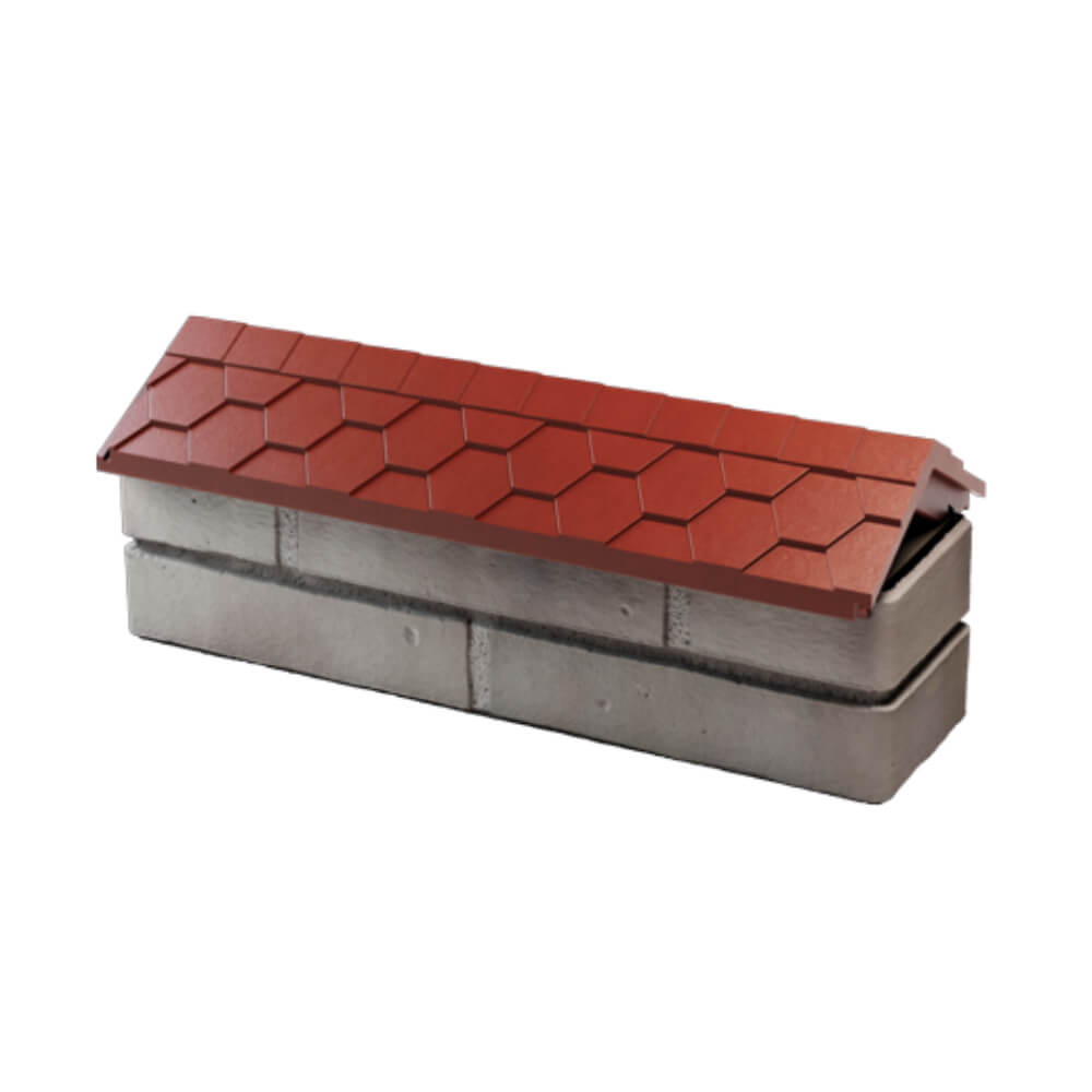 Парапет Zking Эверест Красный с посадкой на 0.5 кирпича (130мм) в Калуге фото