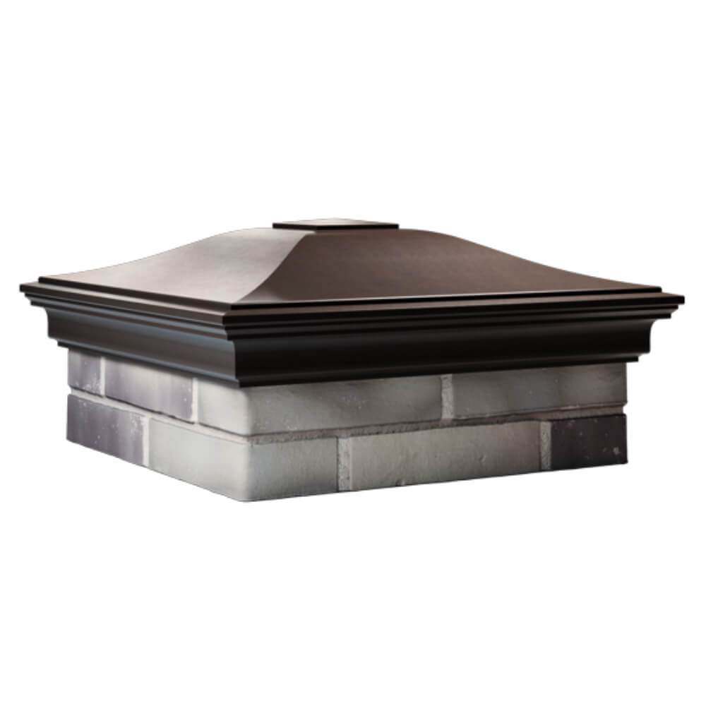 Колпак Zking Монблан Коричневый на столб 2х2 кирпича (515х515мм) в Калуге фото