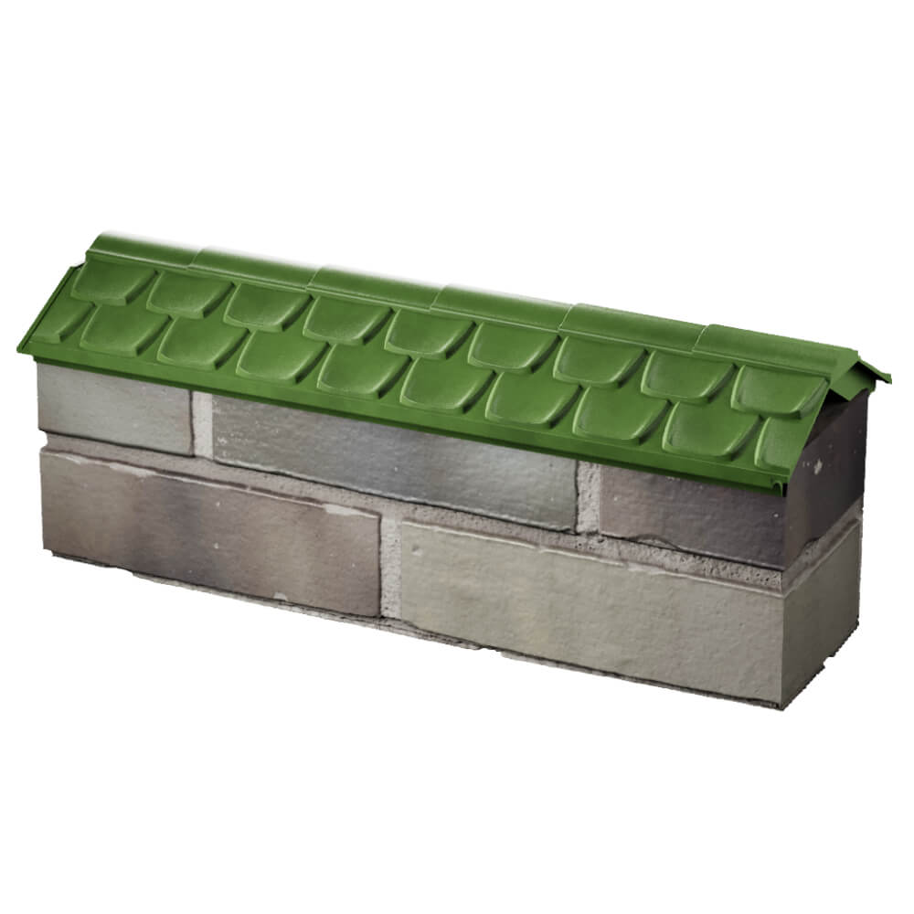 Парапет Zking Эльбрус Зеленый с посадкой на 0.5 кирпича (130мм) в Калуге фото