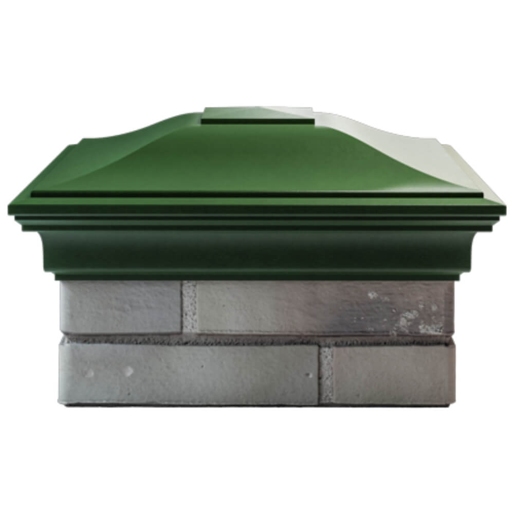 Колпак Zking Монблан Зеленый на столб 1.5х1.5 кирпича (385х385мм) Калуга фото