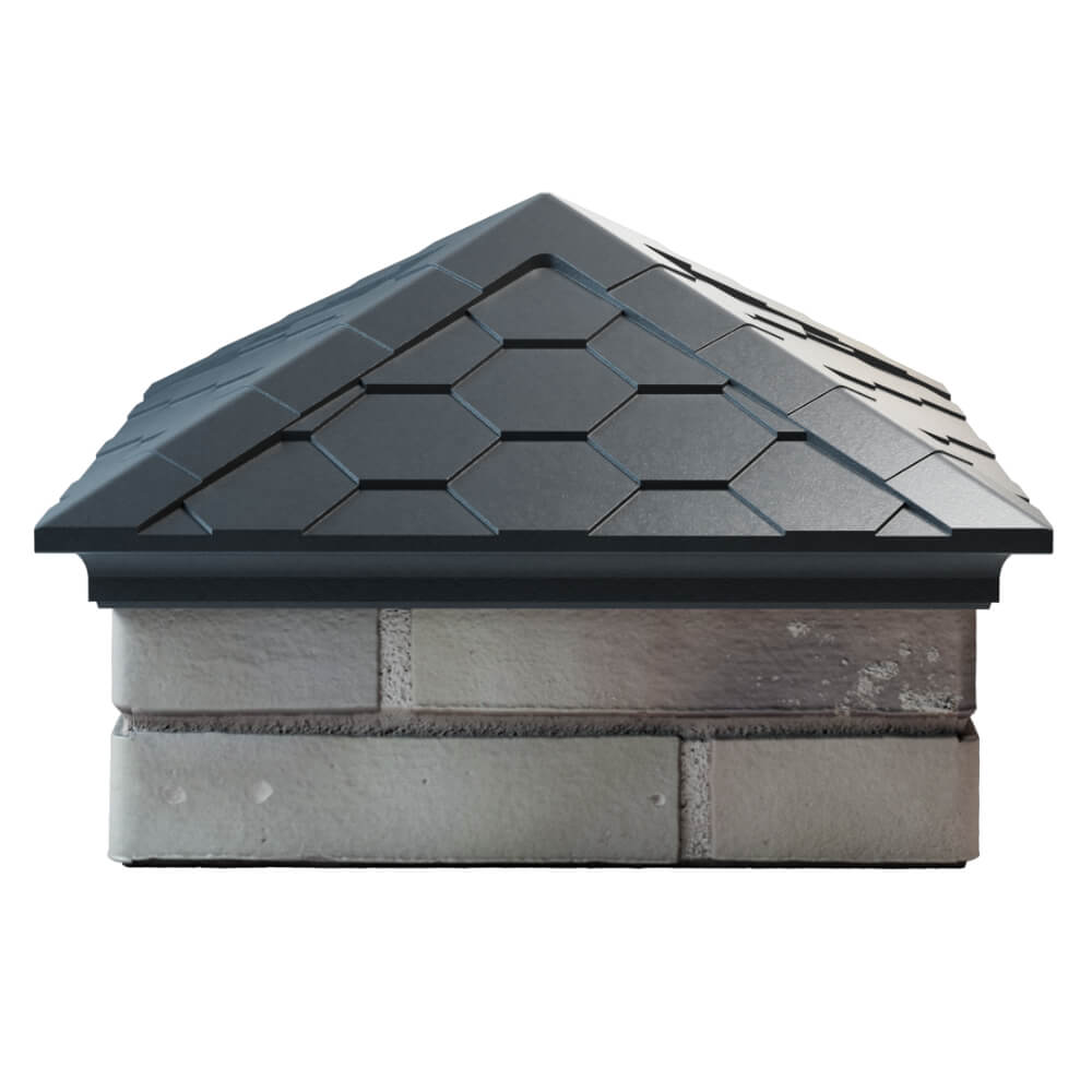 Колпак Zking Эверест Серый на столб 1.5х1.5 кирпича (390х390мм) Калуга фото