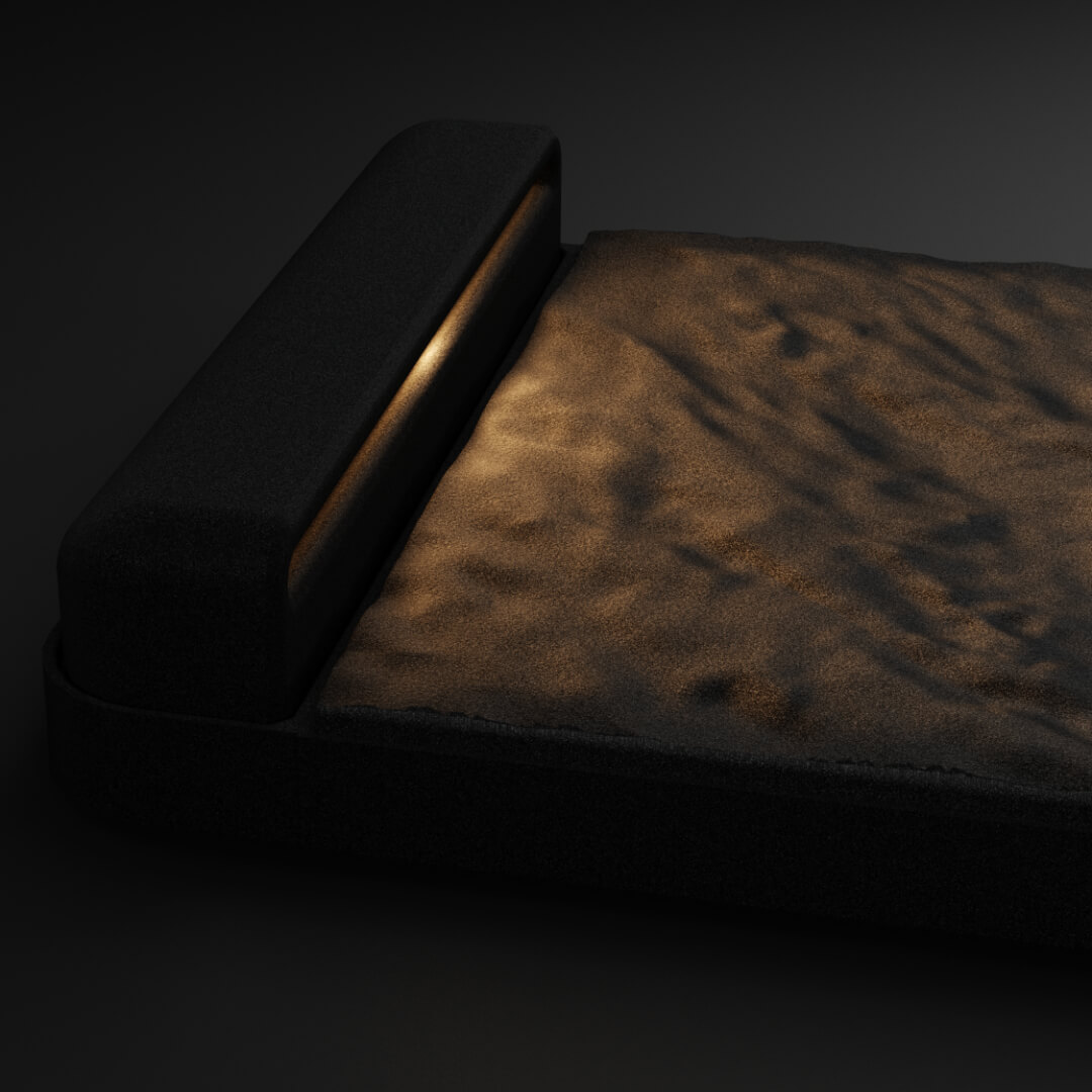 LED Светильник для шаговой плиты STONE Черный Сланец 330х75х98мм Калуга фото