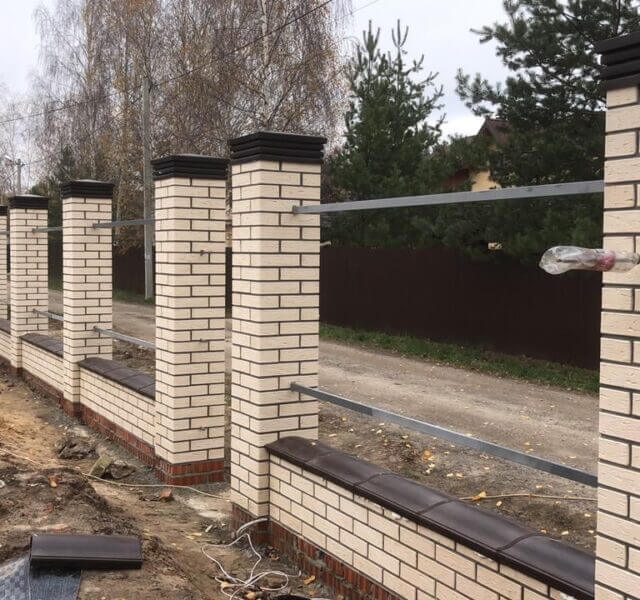 Колпак Zking Бона ХайТек Коричневый на столб 1.5х1.5 кирпича (385х385мм) в Калуге фото