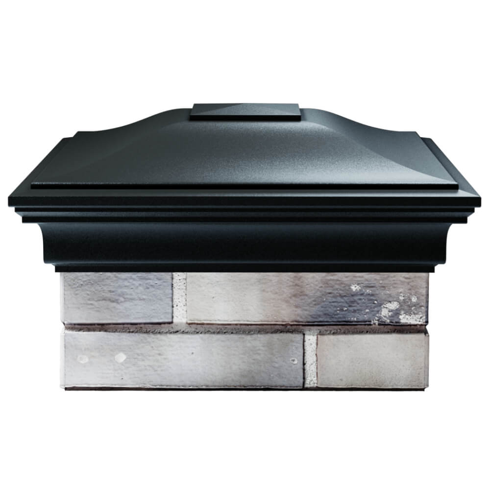 Колпак Zking Монблан Черный на столб 1.5х1.5 кирпича (385х385мм) Калуга фото