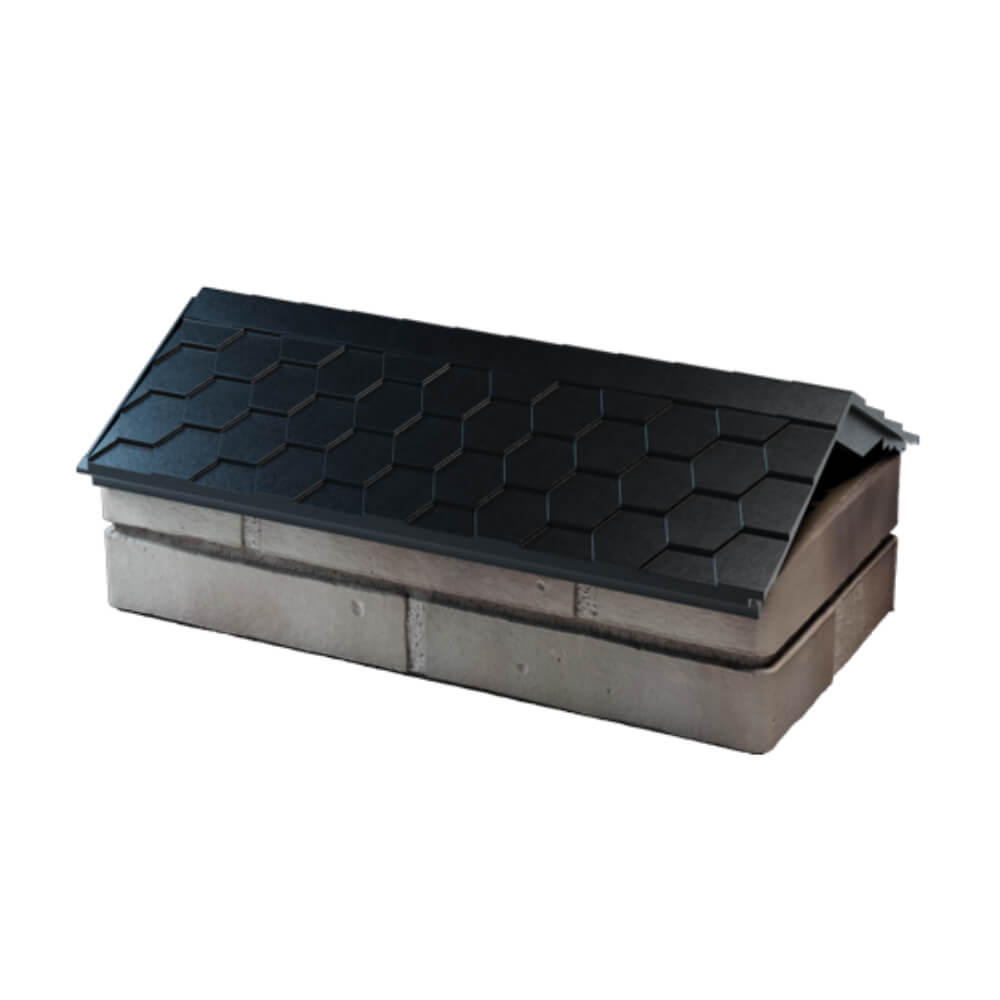 Парапет Zking Эверест Черный с посадкой на 1 кирпич (200/225/255мм) в Калуге фото