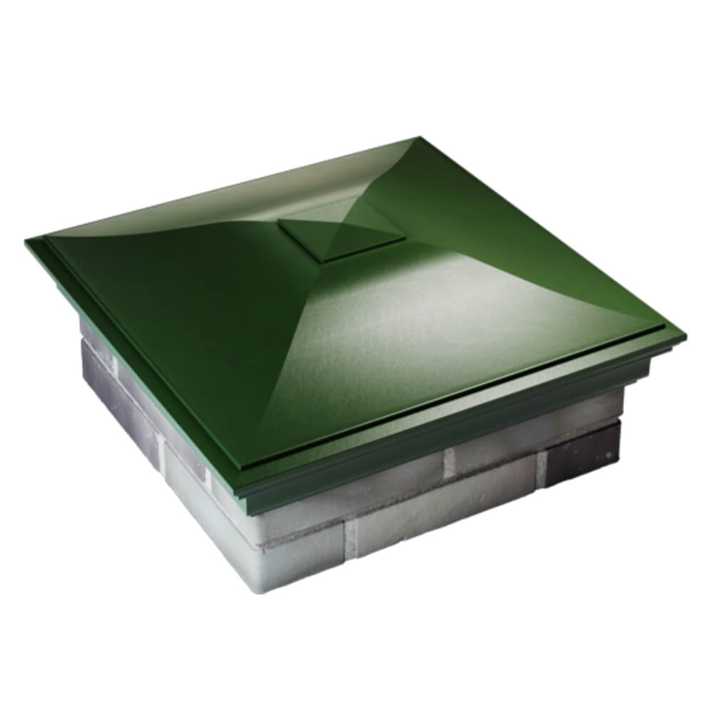 Колпак Zking Монблан Зеленый на столб 2х2 кирпича (515х515мм) Калуга фото