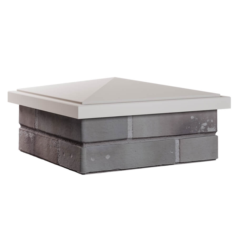 Колпак Zking БонаМоно Бежевый на столб 1.5х1.5 кирпича (385х385, 400х400мм) в Калуге фото