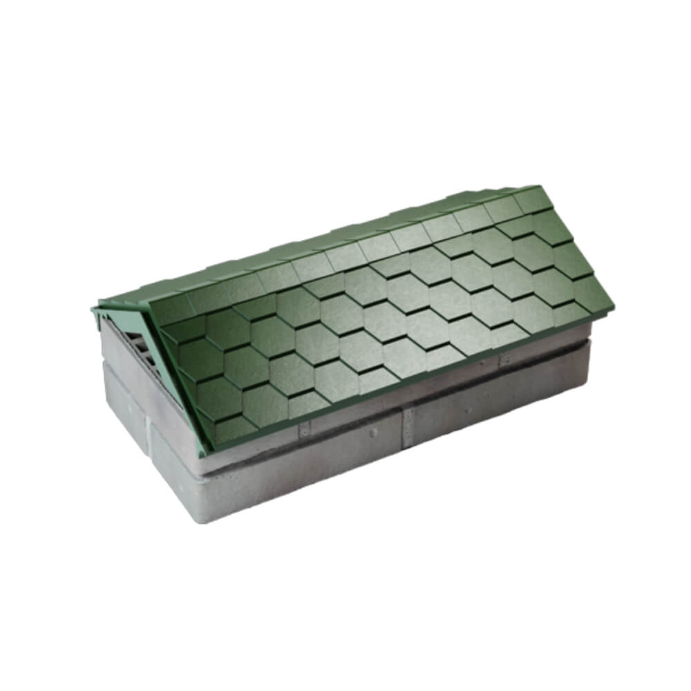 Парапет Zking Эверест Зеленый с посадкой на 1 кирпич (200/225/255мм) в Калуге фото