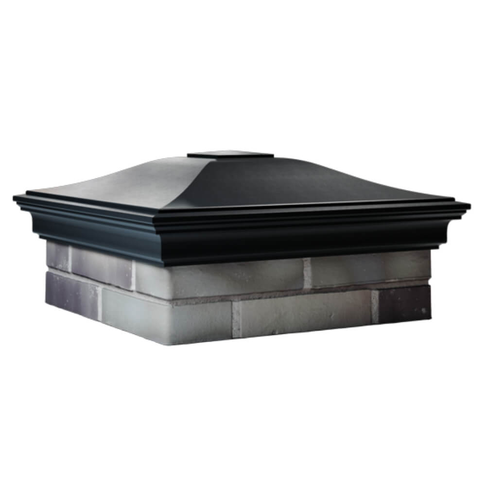 Колпак Zking Монблан Черный на столб 2х2 кирпича (515х515мм) в Калуге фото