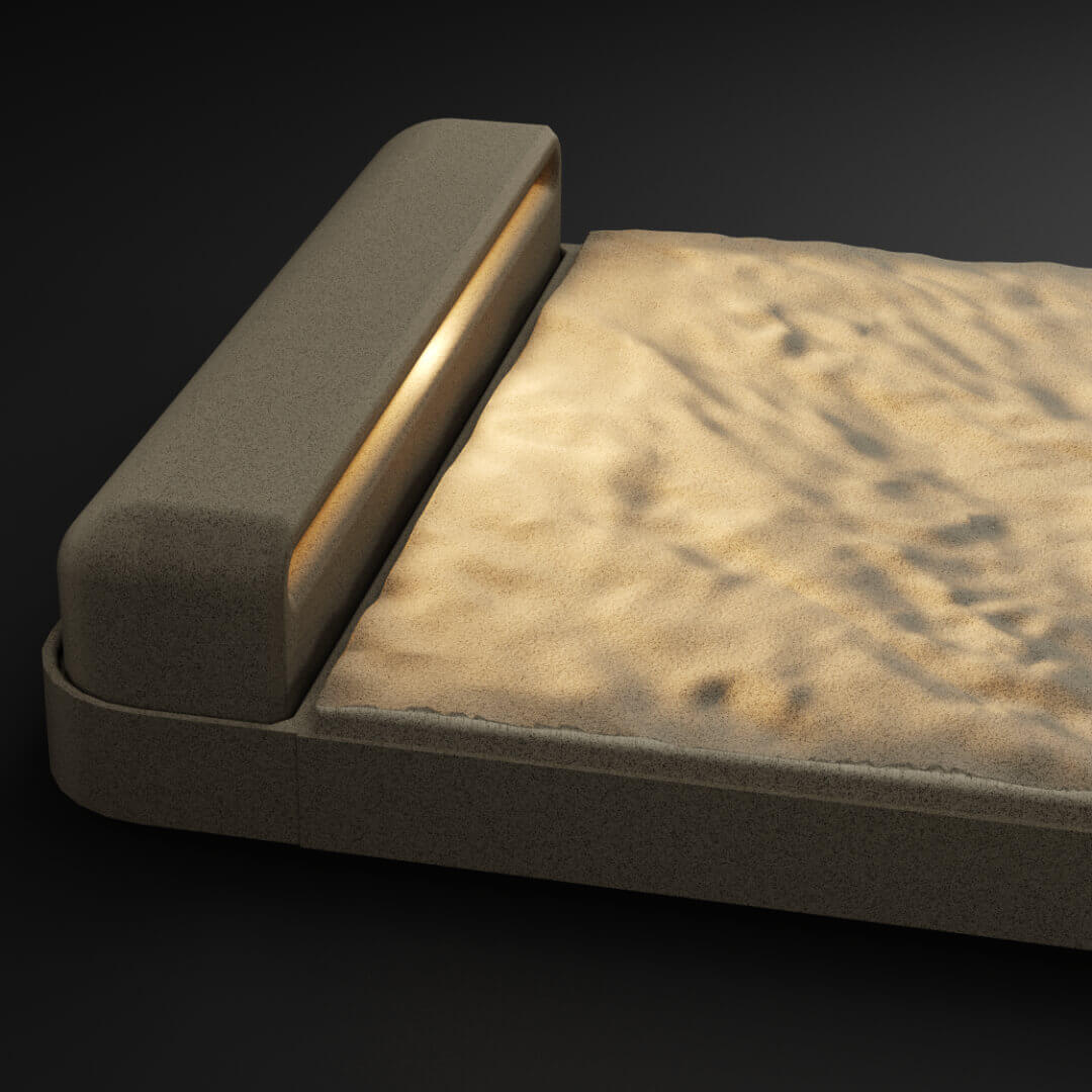 LED Светильник для шаговой плиты STONE Светлая Галька 330х75х98мм Калуга фото