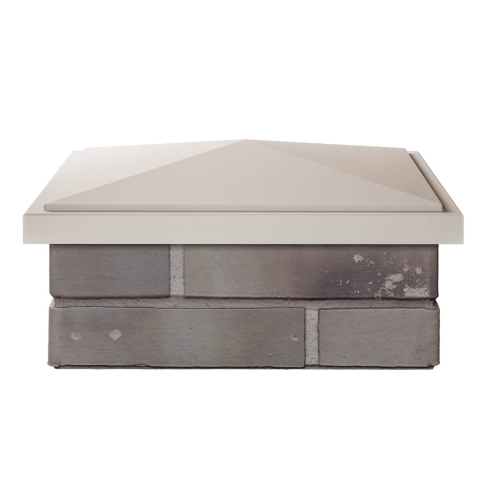 Колпак Zking БонаМоно Бежевый на столб 1.5х1.5 кирпича (385х385, 400х400мм) Калуга фото