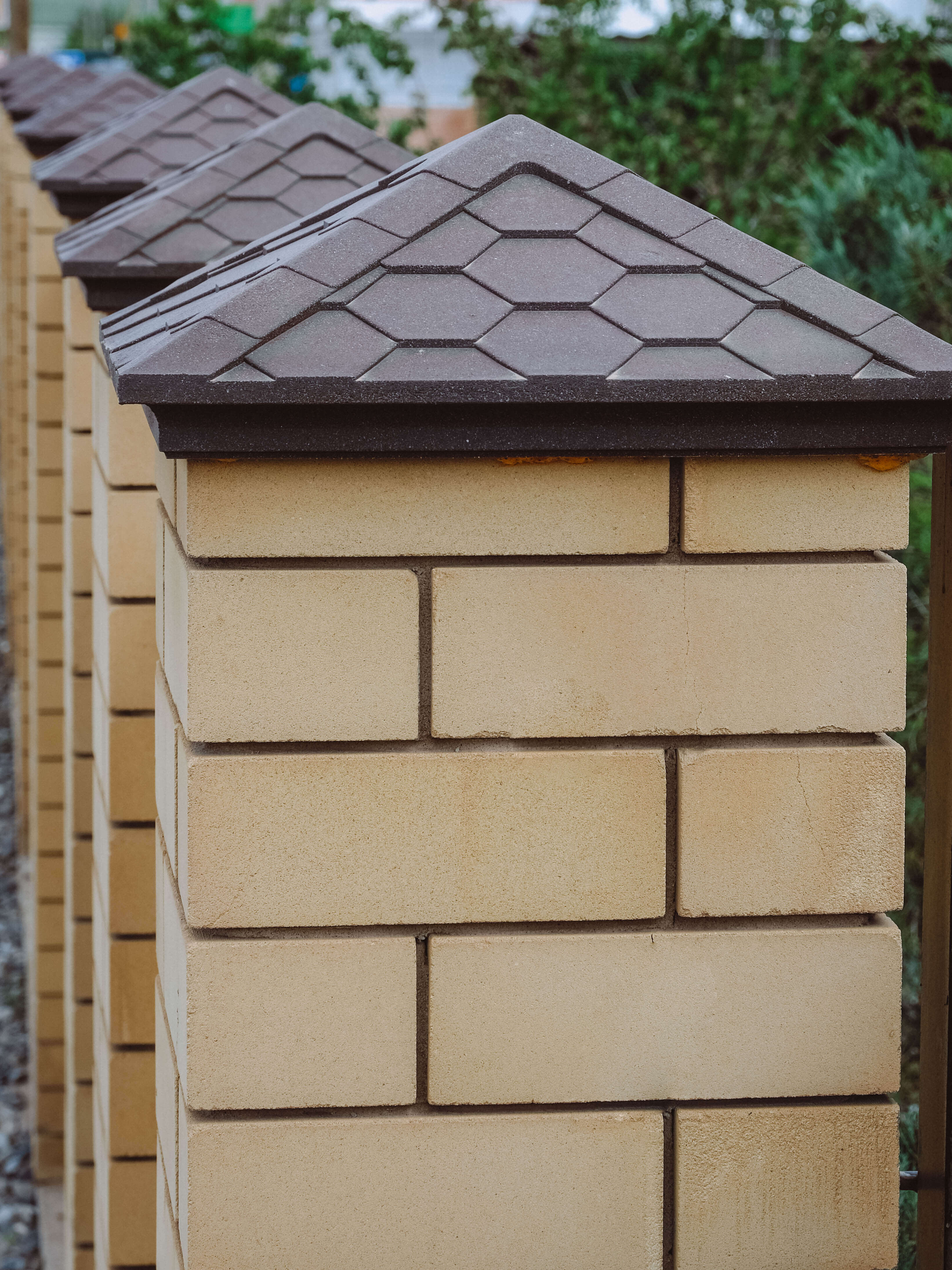 Колпак Zking Эверест Коричневый на столб 1.5х1.5 кирпича (390х390мм) в Калуге фото