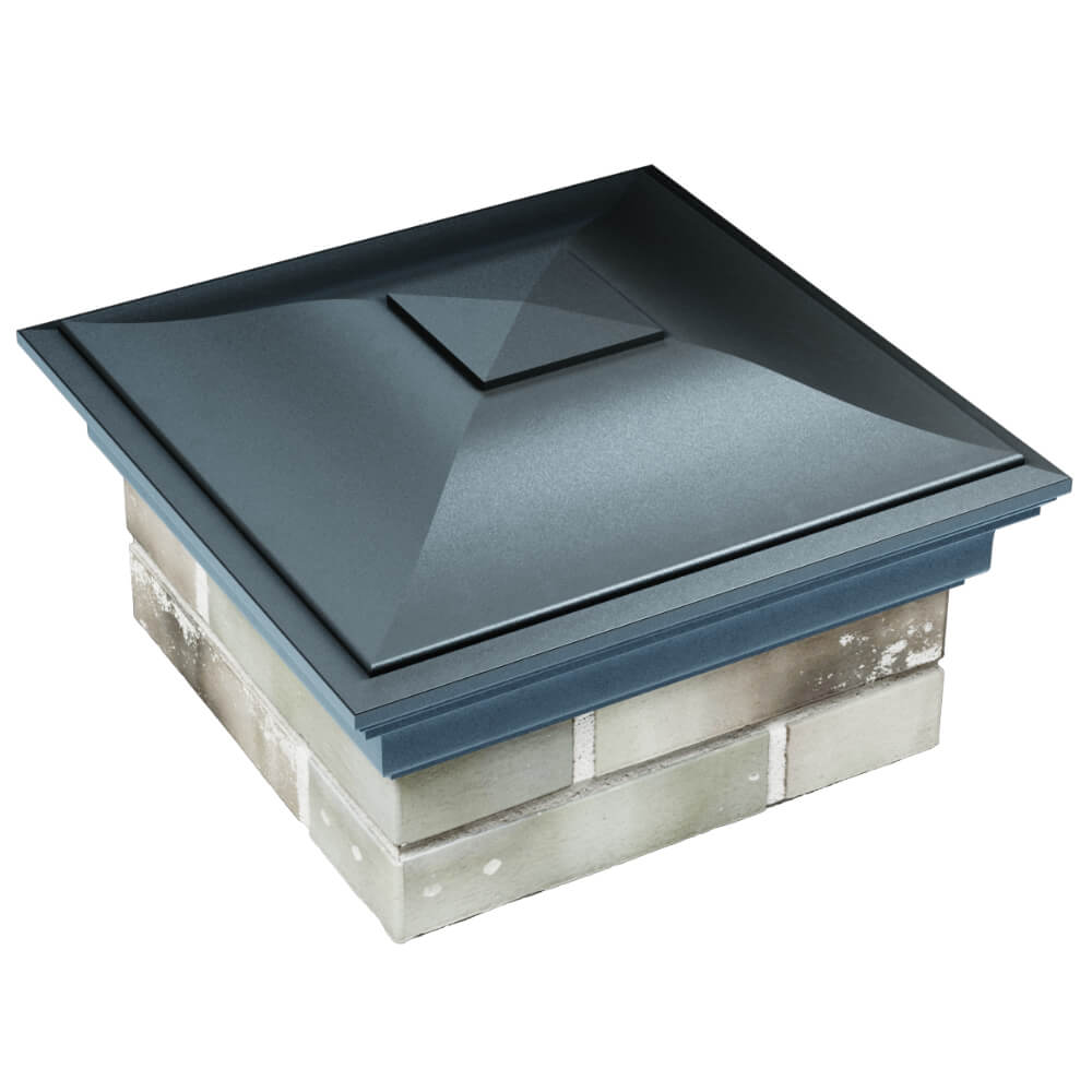 Колпак Zking Монблан Серый на столб 1.5х1.5 кирпича (385х385мм) в Калуге фото