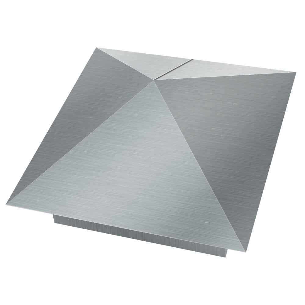 Колпак металлический 380х380мм оцинкованный заборный Калуга фото