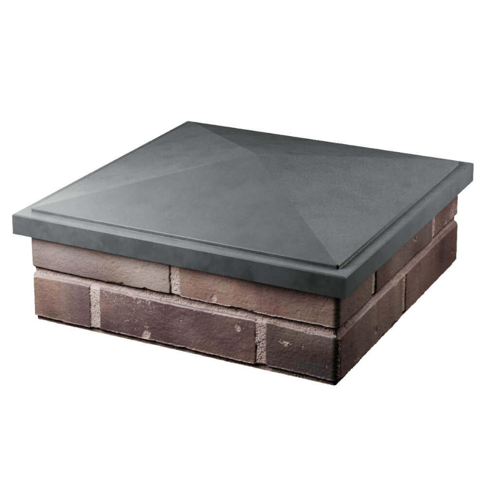 Колпак Zking БонаМоно Серый на столб 2х2 кирпича (515х515, 530х530мм) в Калуге фото