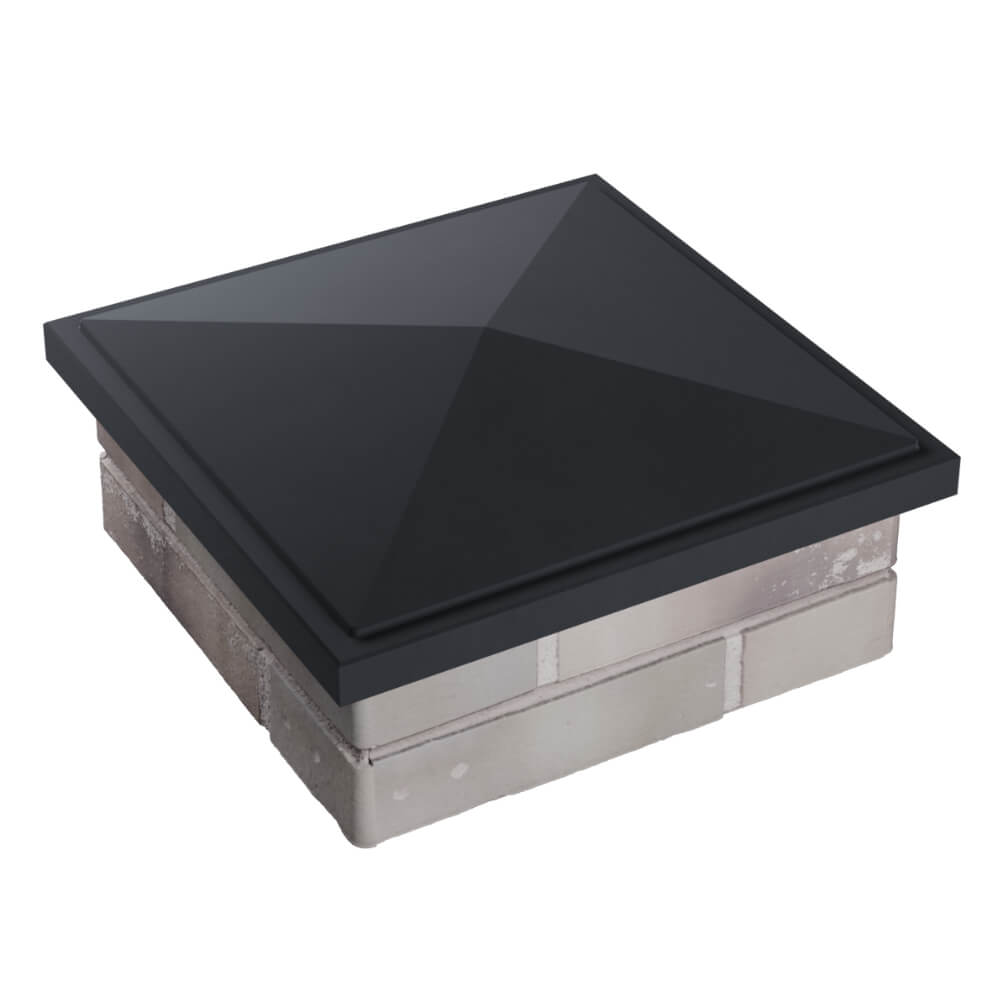 Колпак Zking БонаМоно Серый на столб 1.5х1.5 кирпича (385х385, 400х400мм) в Калуге фото