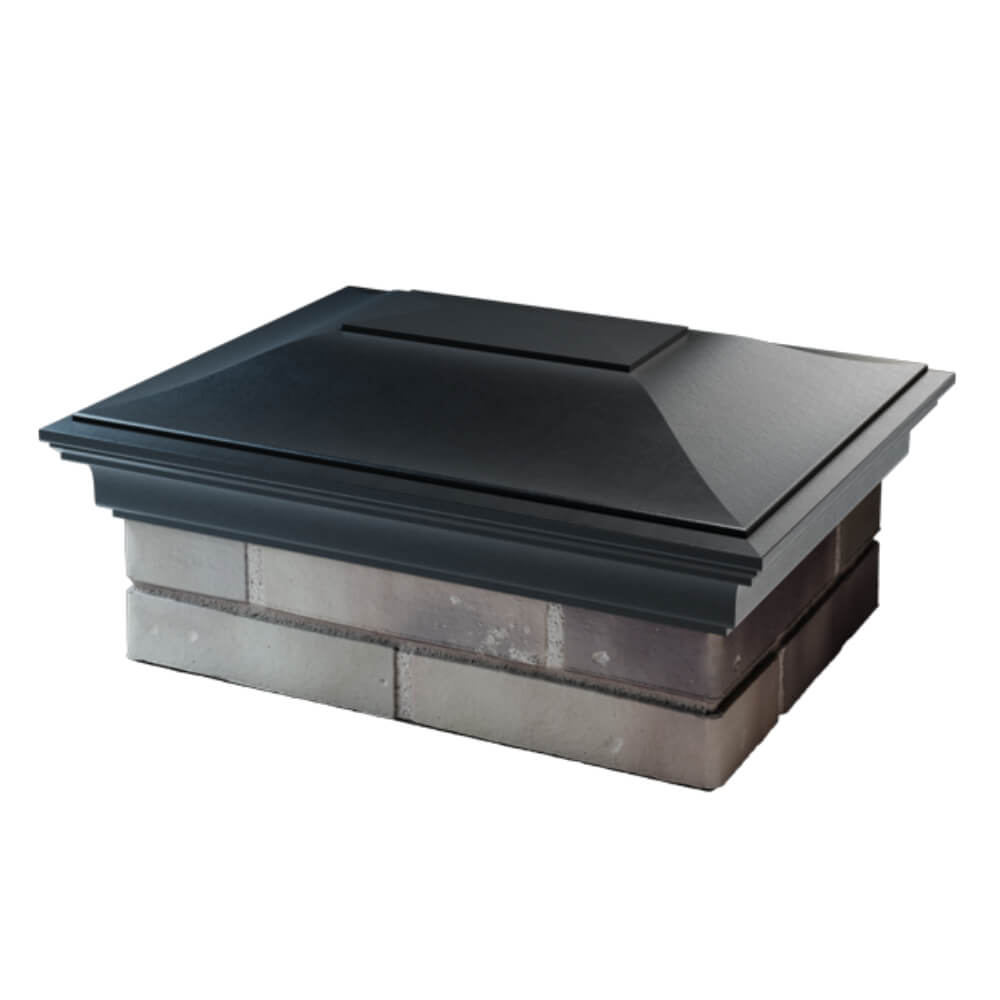 Колпак Zking Монблан Черный на столб 2х1.5 кирпича (515х385мм) в Калуге фото