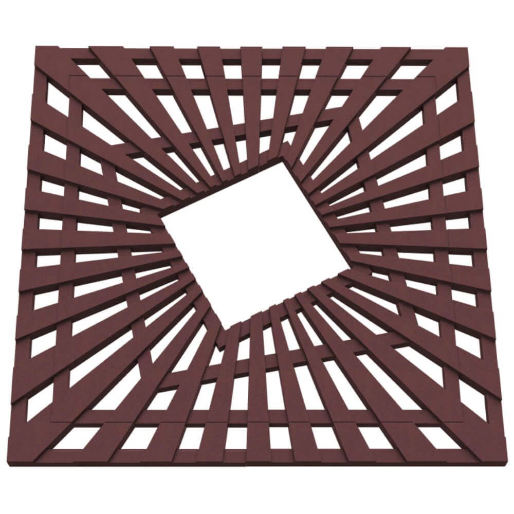 Приствольная решетка для дерева ZKING ATMOSPHERE 1.2х1.2м Коричневая в Калуге фото