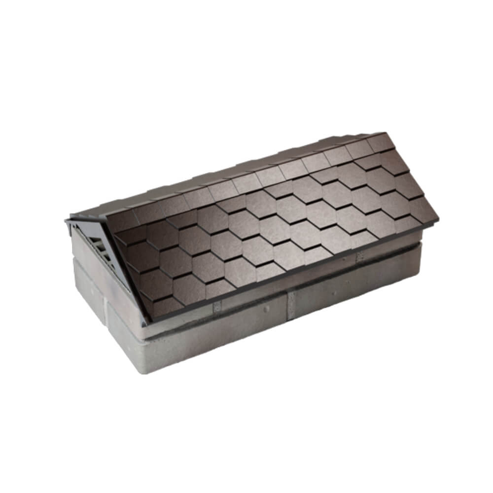 Парапет Zking Эверест Коричневый с посадкой на 1 кирпич (200/225/255мм) в Калуге фото