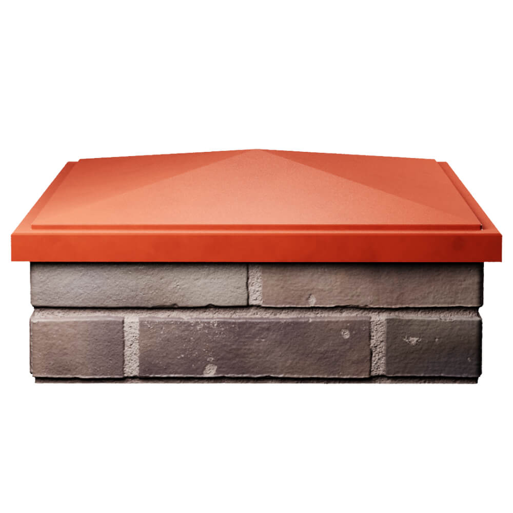 Колпак Zking БонаМоно Красный на столб 2х2 кирпича (515х515, 530х530мм) Калуга фото