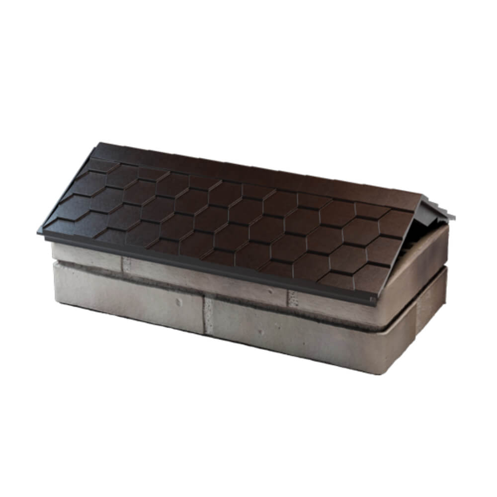 Парапет Zking Эверест Коричневый с посадкой на 1 кирпич (200/225/255мм) в Калуге фото