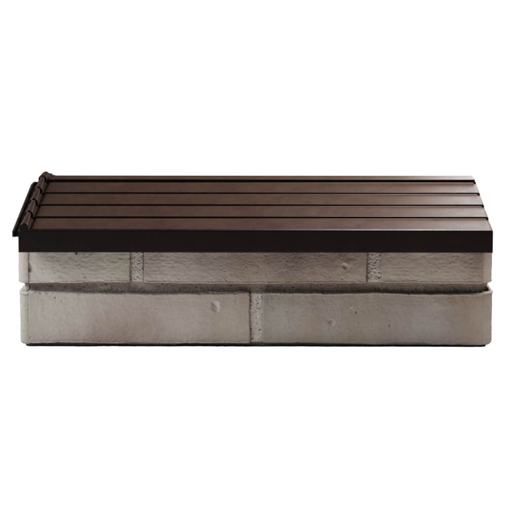 Парапет Zking Бона ХайТек Коричневый с посадкой на 1 кирпич (200/225/255мм) в Калуге фото