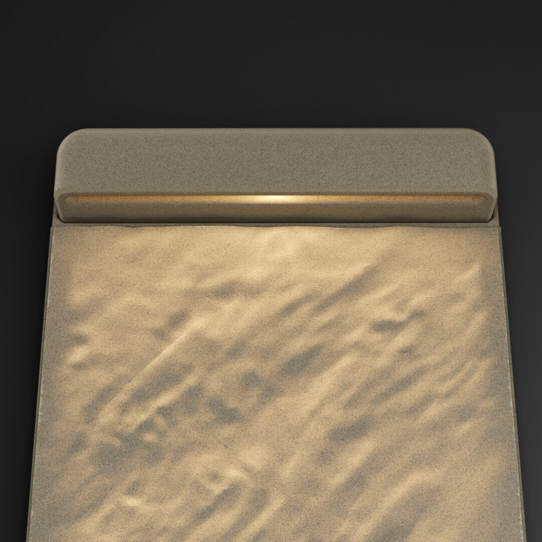 LED Светильник для шаговой плиты STONE Светлая Галька 330х75х98мм в Калуге фото