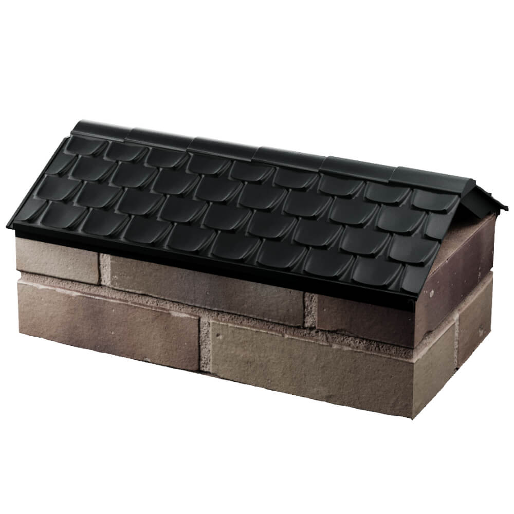 Парапет Zking Эльбрус Черный с посадкой на 1 кирпич (255мм) в Калуге фото