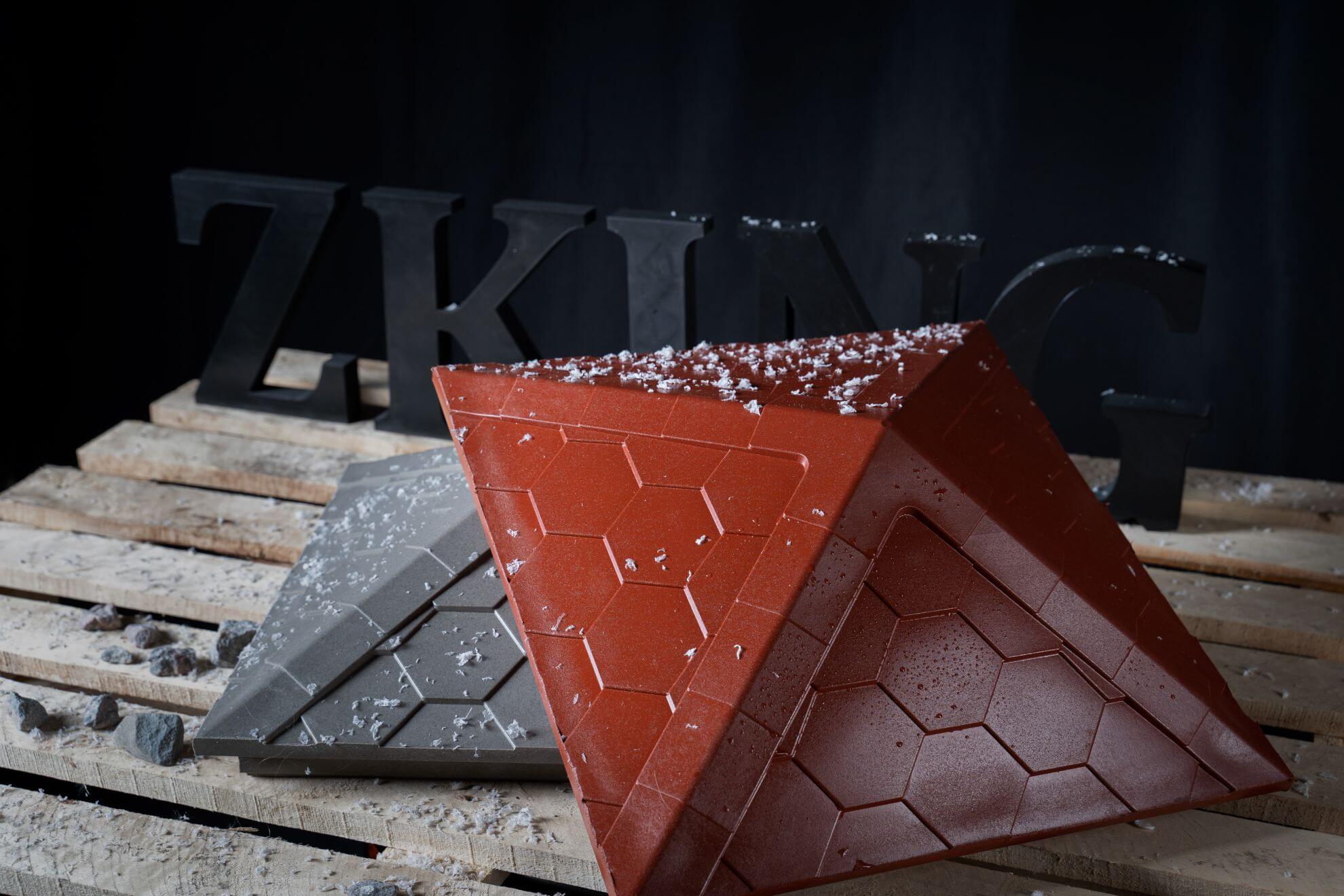 Колпак Zking Эверест Красный на столб 1.5х1.5 кирпича (390х390мм) в Калуге фото