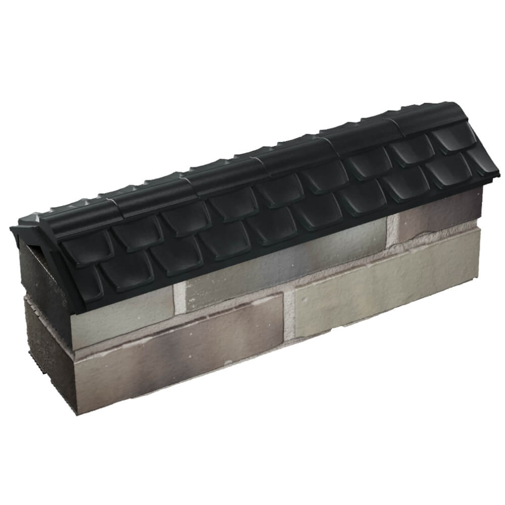 Парапет Zking Эльбрус Черный с посадкой на 0.5 кирпича (130мм) в Калуге фото