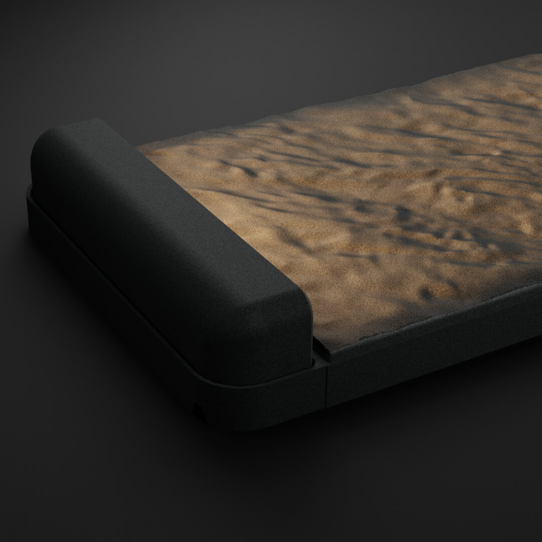 LED Светильник для шаговой плиты STONE Графитовый Серый 330х75х98мм в Калуге фото