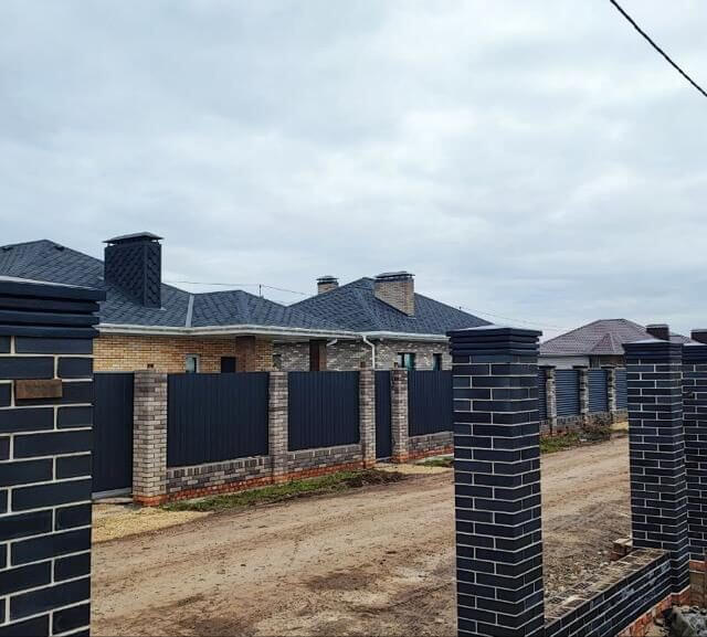 Колпак Zking Бона ХайТек Серый на столб 1.5х1.5 кирпича (385х385мм)