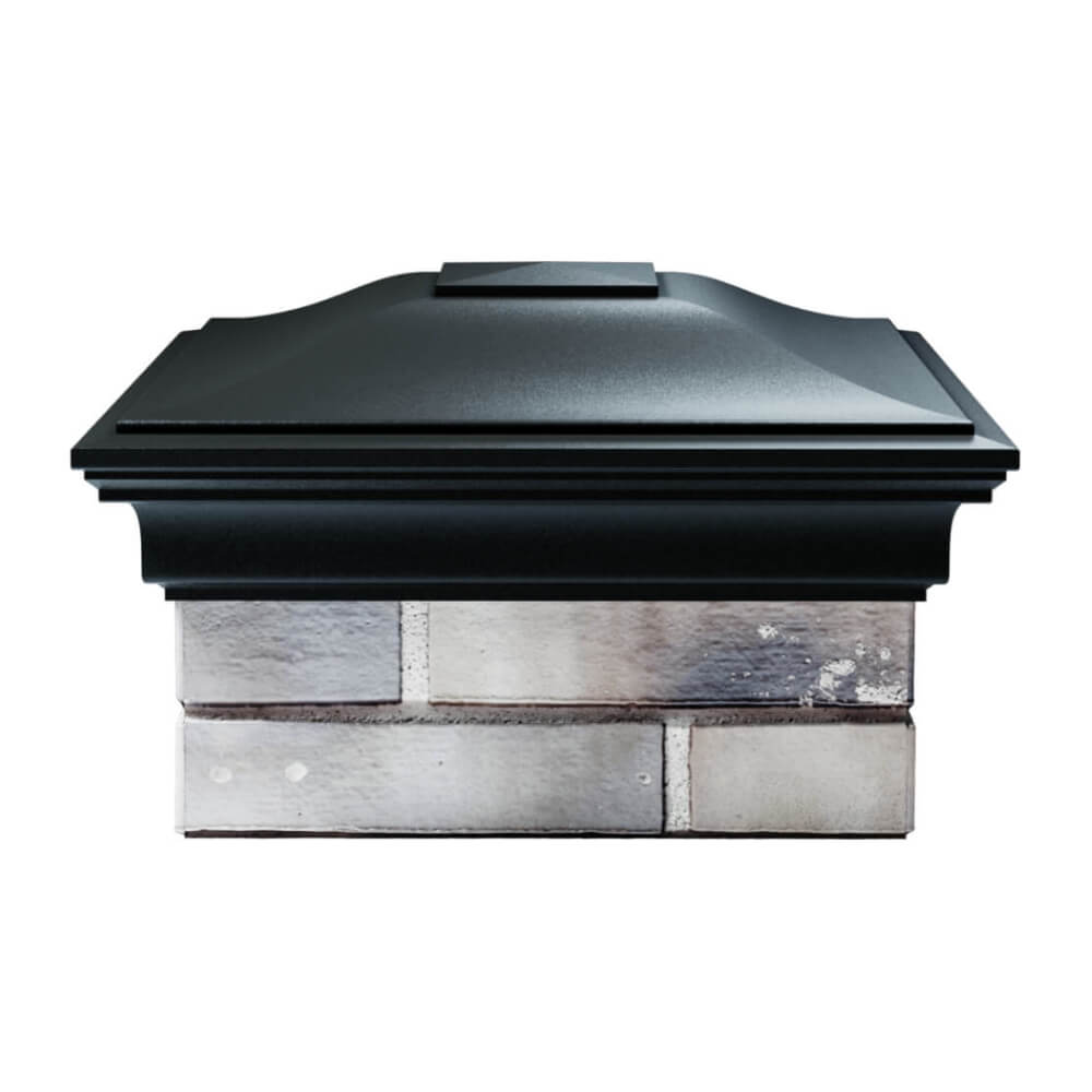 Колпак Zking Монблан Черный на столб 1.5х1.5 еврокирпича 0.7НФ (355х355мм) Калуга фото