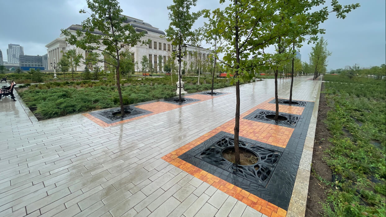 Приствольная решетка для дерева ZKING CRUST 1.2х1.2м Черная в Калуге фото